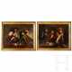 Ein Paar altmeisterliche Gemälde - Die Falschspieler, Italien, 17. Jahrhundert - фото 1