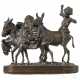 Bronzefigurengruppe – Eseltreiber mit Packtieren, Russland, 19/20. Jahrhundert - фото 1