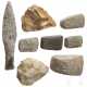 Eindrucksvolles Set von acht Steinartefakten, Mitteleuropa, Altsteinzeit - Neolithikum - photo 1