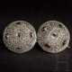 Vorzüglich erhaltenes silbernes Fibelpaar, wikingisch, 10 - 11. Jahrhundert - Foto 1