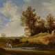 Jacob van Moscher. River Landscape with Rider at the Edge of the Woods - Foto 1
