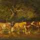 Friedrich Voltz. Herd of Cows by the Water - Foto 1