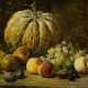 Eugene Joors. Still Life with Grapes, Peaches and a Melon - Foto 1