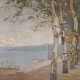 Christian Adam Landenberger. Birch Trees on the Lakeshore (Ammersee?) - Foto 1