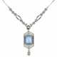 Aquamarine-Diamond-Necklace - Foto 1