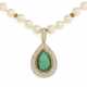 Pearl-Emerald-Diamond-Necklace - фото 1