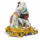Meissen. Porcelain group of lovers with gilt bronze mounting - фото 1
