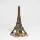 Copper Eiffel tower on marble base - photo 1