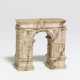 Italy. Small scagliola model of the Arch of Augustus in Aosta - фото 1