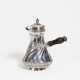 Paris. Pear shaped silver chocolate pot with wooden handle - фото 1