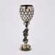 Hanau. Historistic gilt silver grape goblet with backpipe player - фото 1