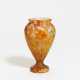Daum Frères. Glass vase with thistle decor - фото 1
