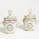 Fulda. Pair of porcelain ice buckets with monogram "WB" - Foto 1