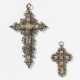 Two silver and mother of pearl crucifixes - фото 1