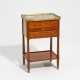Paris. Mahogany and brass Gueridon Directoire with marble top - photo 1