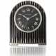 Cartier. CARTIER, LIMITED EDITION STAINLESS STEEL AND ENAMEL DESK CLOCK WITH ALARM, REF. 2746 - photo 1
