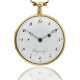 SWISS, 18K GOLD OPENFACE CARILLON QUARTER REPEATING ON GONGS KEYWOUND WATCH - фото 1