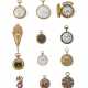 A GROUP OF ELEVEN GOLD POCKET WATCHES - фото 1