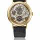 BREGUET. A RARE AND ATTRACTIVE 18K GOLD SKELETONIZED PERPETUAL CALENDAR TOURBILLON WRISTWATCH WITH RETROGRADE DATE, LEAP YEAR INDICATION, CERTIFICATE AND BOX - photo 1