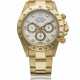 ROLEX. AN 18K GOLD AND DIAMOND-SET AUTOMATIC CHRONOGRAPH WRISTWATCH WITH BRACELET, GUARANTEE, ADDITIONAL DIAL AND BOX - фото 1