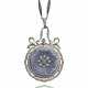 PATEK PHILIPPE. AN EXQUISITE 18K YELLOW GOLD, PLATINUM, ENAMEL AND DIAMOND-SET OPENFACE PENDANT WATCH WITH MATCHING CHAIN - фото 1