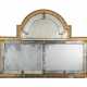 A QUEEN ANNE ENGRAVED GLASS OVERMANTEL MIRROR - photo 1