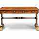 A REGENCY PARCEL-GILT, BURR-YEW AND KINGWOOD SOFA TABLE - фото 1