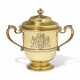 A QUEEN ANNE SILVER-GILT TWO-HANDLED CUP AND COVER - photo 1