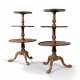 A PAIR OF GEORGE III MAHOGANY THREE-TIER DUMB WAITERS - photo 1