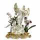 AN ORMOLU-MOUNTED MEISSEN PORCELAIN AND TOLE-PEINTE WATCH-STAND - photo 1