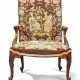 A GEORGE III MAHOGANY LIBRARY ARMCHAIR - photo 1