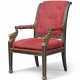 A REGENCY REVIVAL PARCEL-GILT AND SIMULATED CALAMANDER ARMCHAIR - photo 1