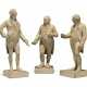 A SET OF THREE GEORGE IV PAINTED-PLASTER FIGURES DEPICTING KING GEORGE III, CHARLES JAMES FOX AND WILLIAM PITT THE YOUNGER - фото 1