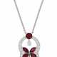 GRAFF RUBY AND DIAMOND `BUTTERFLY` PENDANT NECKLACE - фото 1