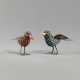 Paar Vögel mit Glassteinbesatz u.a., - photo 1