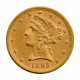USA - 5 Dollar 1893 ohne Münzzeichen, GOLD, - Foto 1