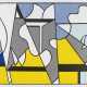 Roy Lichtenstein. Cow Triptych (Cow Going Abstract) - Foto 1