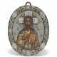 Fabergé. A RARE SILVER-GILT AND CLOISONN&#201; ENAMEL ICON OF CHRIST PANTOCRATOR - photo 1