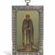 Fabergé. A SILVER-MOUNTED ICON OF ST SERGEI OF RADONEZH - фото 1