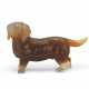 Fabergé. A JEWELLED AGATE MODEL OF A DACHSHUND - photo 1