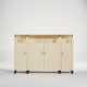 A CREAM-PAINTED PARCHMENT AND PATINATED BRONZE `ELEPHANT` CABINET - фото 1