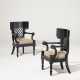 A PAIR OF FRENCH EBONIZED FAUTEUILS - фото 1