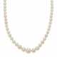 Marcus & Co.. MARCUS & CO. NATURAL PEARL, SAPPHIRE AND DIAMOND NECKLACE - фото 1