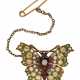 ANTIQUE DIAMOND AND MULTI-GEM BUTTERFLY BROOCH - photo 1