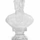 A continental moulded and frosted clear glass bust of Emperor Alexander II, probably French, circa 1900 - Foto 1