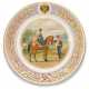 A porcelain military plate, Imperial Porcelain Factory, St Petersburg, period of Alexander II, 1870s - Foto 1