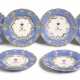 Six porcelain dinner plates from the Farm Palace Banquet Service, Imperial Porcelain Manufactory, St Petersburg, period of Nicholas I (1825-1855) - Foto 1