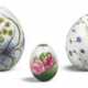 Seven porcelain Easter eggs by the Imperial Porcelain Factory, St Petersburg, 19th century - photo 1