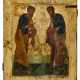 AN ICON OF SAINTS PETER AND PAUL, PROBABLY 15TH CENTURY BUT RESTORED AND TRANSFERRED TO A NEW PANEL IN THE LATE 19TH OR EARLY 20TH CENTURY - Foto 1