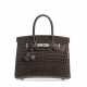 HERMÈS. A SHINY GRAPHITE NILOTICUS CROCODILE BIRKIN 30 WITH PALLADIUM HARDWARE - photo 1